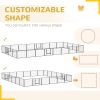 24 Panel 24" Height Heavy Duty Dog Playpen for Small Medium Dogs, Grey
