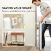 Retractable Pet Safety Barrier Gate, Flexible and Extensible for Stairways Doorways Hallways, Grey