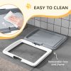 25" x 19" Pee Pad Holder, Dog Potty Tray for Indoor Outdoor, Easy to Clean Dog Training Toilet Pee Pad Tray, Grey
