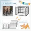 Metal Pet Playpen with Gate Indoor Outdoor for Small Animal