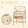 3 Tier Fir Wood Hamster Cage Mouse Rats Small Animals Play House Exercise Activity Center