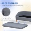 38" Dog Sofa for Dogs Up to 55 lbs, Gray