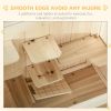 3 Tier Fir Wood Hamster Cage Mouse Rats Small Animals Play House Exercise Activity Center