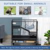 PawHut 3-Storey Metal Ferret Cage with Casters Doors Hammock Storage Shelf 31.5x20.5
