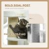 Cat Tree Kitty Tower with Sisal Mat Scratching Post, Cat Bed, Cushion, Perch, 18" x 18" x 36", Cream White