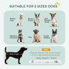 30" Dog Crate with 2 Doors, Folding Metal Dog Cage with Soft Cushion, Removable Tray, Handle, for Small Dogs, Black