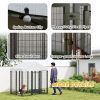 Outdoor Dog Kennel with Waterproof UV-Resistant Cover, 6 x 4 x 6 ft