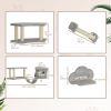 Wall Mounted Cat Shelves with Scratching Post, Ladder, Condo, Jumping Platforms, Light Grey