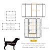 Dog Pen with Gate, 12 Panels Puppy Playpen, Dog Fence, 39"H