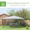 17.1 ft x 15.7 ft Chicken Run for 19-25 Chickens with Cover