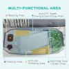 Turtle Tank Kit, Turtle Aquarium with Basking Platform, Water Pump, Filter Layer Design, Full View Visually Reptile Habitat
