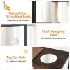 Stylish Wood-Metal Cat Tree - 33 lbs Per Layer Capacity, 2 Private Condos + 2 Relaxation Platforms, Complements Room Decor