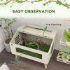 29 Gallon Reptile Terrarium, Top Opening Reptile Tank w/ Ventilations for Snakes Lizards Horned Frogs Chameleons