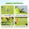 Metal Chicken Coop Run w/ Waterproof Cover, Nesting Box, Roosting Bars, for Outdoor Backyard, 9.8 x 19.7 x 6.4 ft
