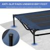 48" X 36" X 9" Elevated Pet Bed with Carrying Bag, Dark Blue