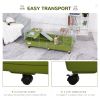 47" Small Animal Cage Chinchilla Guinea Pig Hutch Pet House with Platform Ramp, Food Dish, Wheels, & Water Bottle