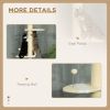 87"-102" Floor to Ceiling Cat Tree w/ Sisal Scratching Posts, Anti-tip Kit, Perches, Toy Ball, Yellow