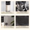 94"-102" Floor to Ceiling Cat Tree High Cat Condo Scratching Post Activity Center Multi-Level Play House Dark Grey