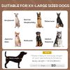 Elevated Dog Bed with Canopy, Portable Raised Dog Cot for XL Sized Dogs, Indoor & Outdoor, 48" x 36" x 43", Coffee