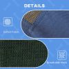 Elevated Cooling Pet Bed Portable Raised Dog Cot with Canopy for XL Sized Dogs, Dark Blue