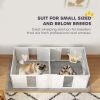 Whelping Box for Dogs and Puppies, Dog Birth Supplies Indoor w/ Adjustable Height Doors, for Small Sized Dogs