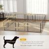 Dog Playpen, 31.5"W Heavy-Duty Metal Puppy Play Pen, Pet Exercise Fences for Outside and Indoor, DIY Design with Door for Small Dogs, 12 Panels