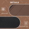 Elevated Dog Bed with Canopy, Portable Raised Dog Cot for XL Sized Dogs, Indoor & Outdoor, 48" x 36" x 43", Coffee