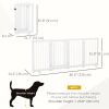 4 Panel Foldable Free Standing Pet Gate with Support Feet for Medium and Large Dogs, for Stairway, Doorway, Hallway