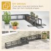 79" Long Cat Tunnel, Cat shelter L- Shape with Extendable Design, Cat Enclosure for Indoor/Outdoor Use, Lead Grey