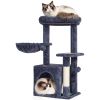 VEVOR Cat Tree 31.4" Cat Tower with Cat Condo Sisal Scratching Post Dark Grey