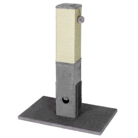 31 Inch Tall Cat Scratching Post Claw Scratcher with Sisal Rope and 2 plush Ball