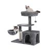 Cat Tree Tower with Scratching Platform & Hammock