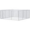 227.7 Sq. Ft. Dog Playpen Outdoor with Galvanized Steel Frame, for Small and Medium Dogs, 15.1' x 15.1' x 6'