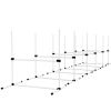 Set of 6 Dog Agility Training Equipment Adjustable Jump Bar Pet Exercise Kit with Carrying Bag (White)