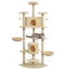 79" Scratching Kitten Tree Condo Kitten Scratch Activity Center Toys Beige