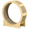36" Cat Wheel for Indoor Cats with Brake, Scratching Pads, Oak