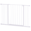 Pressure Fit Dog Gate Pet Barrier for stairs doorway, 29.9''- 42.1'' Width White