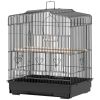 23" Bird Cage, Finches Canaries, Parrot Cage with Doors Perches, 2 Feeder Pet Supplies, Black