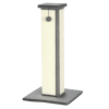 32" Tall Cat Scratching Post for Indoor Cats and Kittens, Sisal Cat Scratcher with Hanging Ball Soft Plush, Grey