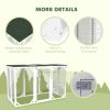 Catio Outdoor Cat Enclosure with Waterproof Roof, Multi-Level Platforms, Lock, White