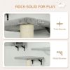 Cat Wall Shelves Set of 7, Shelves and Perches with House, Sisal Post Ladder, Bed & Ball, Grey