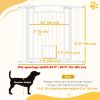 38" Extra Tall Dog Gate w/ Cat Door, 2 Extension Kits, for Doorways, Hallways, Stairways, 30"-41" Width
