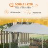 19.7' x 7.5' x 7.5' Outdoor Dog Kennel Dog Run with Waterproof, UV Resistant Cover for All-Sized Dogs, Silver