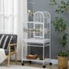PawHut 64 Inch Bird Cage for Medium Small Parrots Cockatiel Cages Budgies Lovebirds Parrotlets with Rolling Stand
