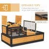 3-Room Tortoise Habitat House w/ Balcony & 2 Stories, 44" x 25.5" x 25", Yellow