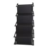 Foldable Dog Ramp 4 Step Collaspible Non Slip Stairs for Car Trucks SUV 176LBS Load Oxford Fabric Steel Ladders with Straps Tether Clip
