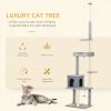 Cat Tree Floor to Ceiling Cat Tower Height Adjustable( 85-101 Inches)