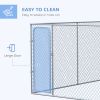 99 Sq. Ft. Dog Playpen Outdoor with Galvanized Steel Frame, for Small and Medium Dogs, 13.1' x 7.5' x 6'
