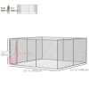 172.2 Sq. Ft. Dog Playpen Outdoor with Galvanized Steel Frame, for Small and Medium Dogs, 13' L x 13' W x 5.9' H