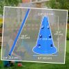 39''L Set of 4 Dog Agility Hurdle Cone Set for Large Medium Small Size Dog, Agility Training Equipment 8 Cones 4 Rods Starter Kit with Carrying Bag